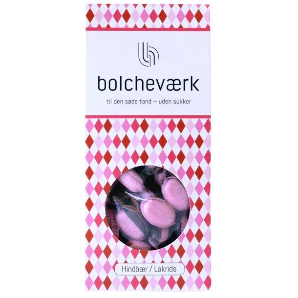 Hindb�r &amp; lakrids - Sukkerfri bolcher