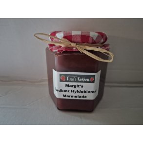 Margit's Jordbr Hyldeblomst Marmelade 400g
